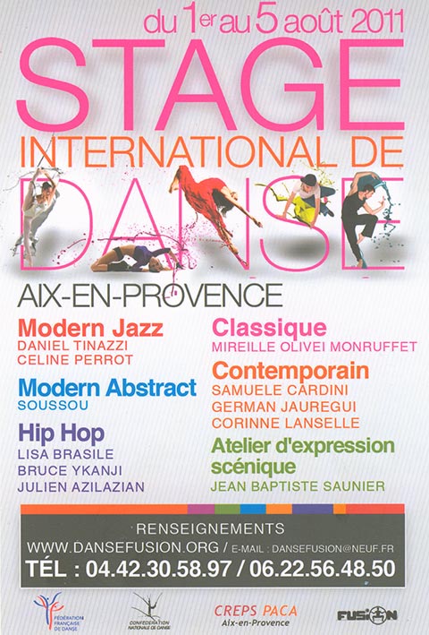 Stage International de Danse 2011 - CREPS Aix en Provence