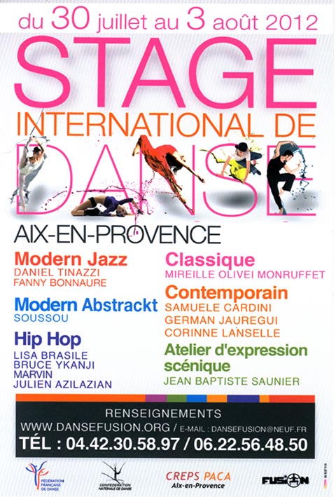 Stage International de Danse 2012 - CREPS Aix en Provence